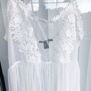 Lace Sheer Babydoll Lingerie Top